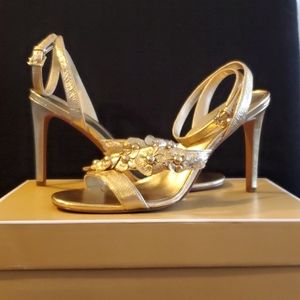 Michael Kors Metallic Leather Sandal